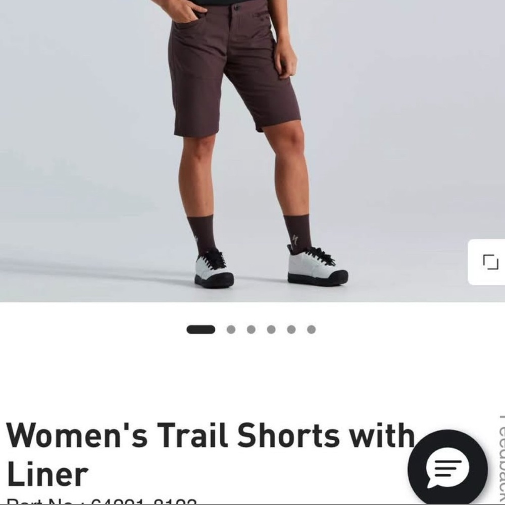 Specialized Women's Trail Bike Shorts in Dark Brown